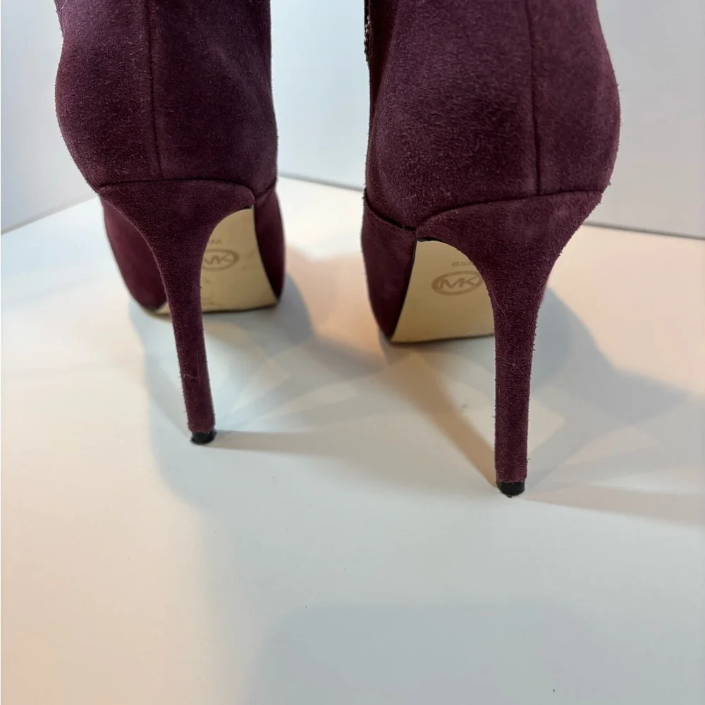 Michael Kors Purple Over the Knee Boots Suede